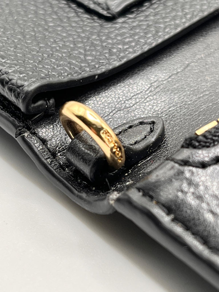 Coach Black Pebbled Leather Purse