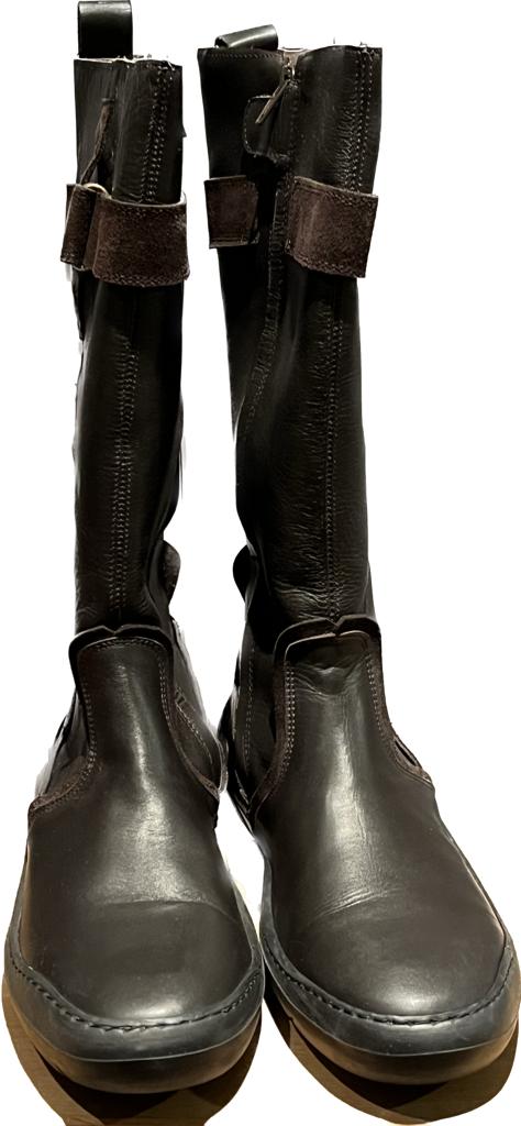 Petasil Brown Leather Boots - UK6.5