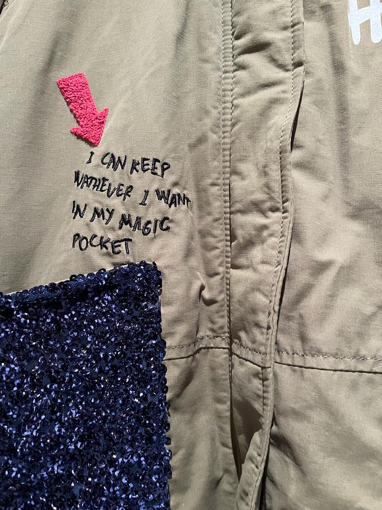ZARA Khaki Embellished Coat - Age 9yrs
