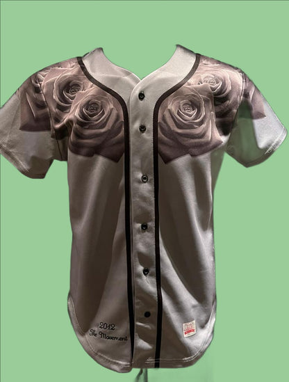 Sik Silk Grey Baseball Top - Size  S - Pre-loved in Great Condition