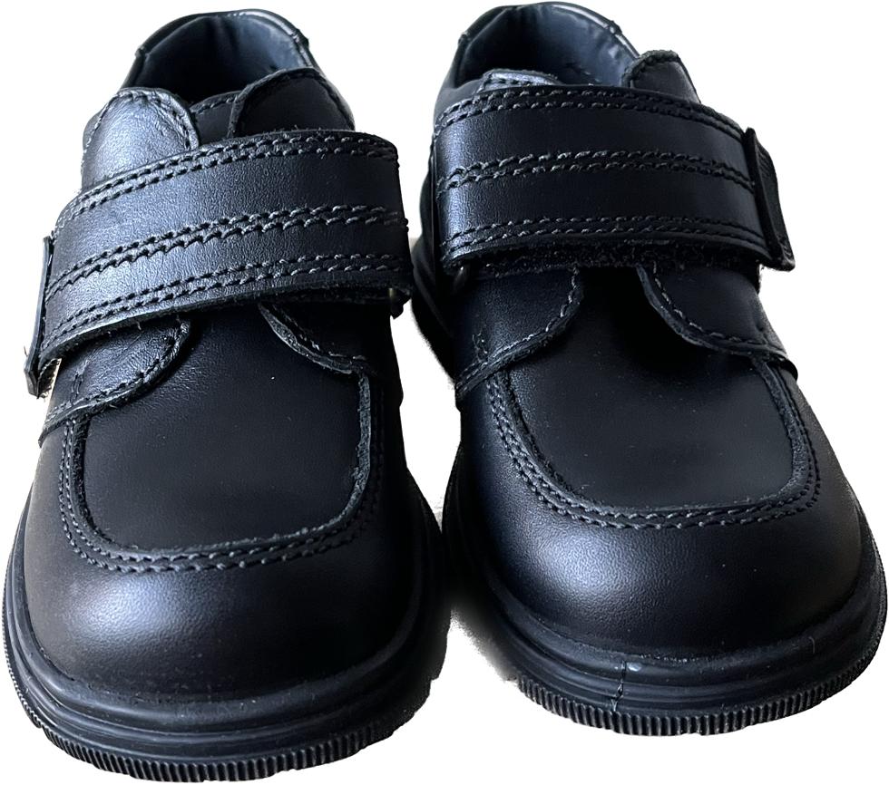 Start-Rite Black Leather Campbell Boys Shoes size UK7E to 9H. NEW in Box