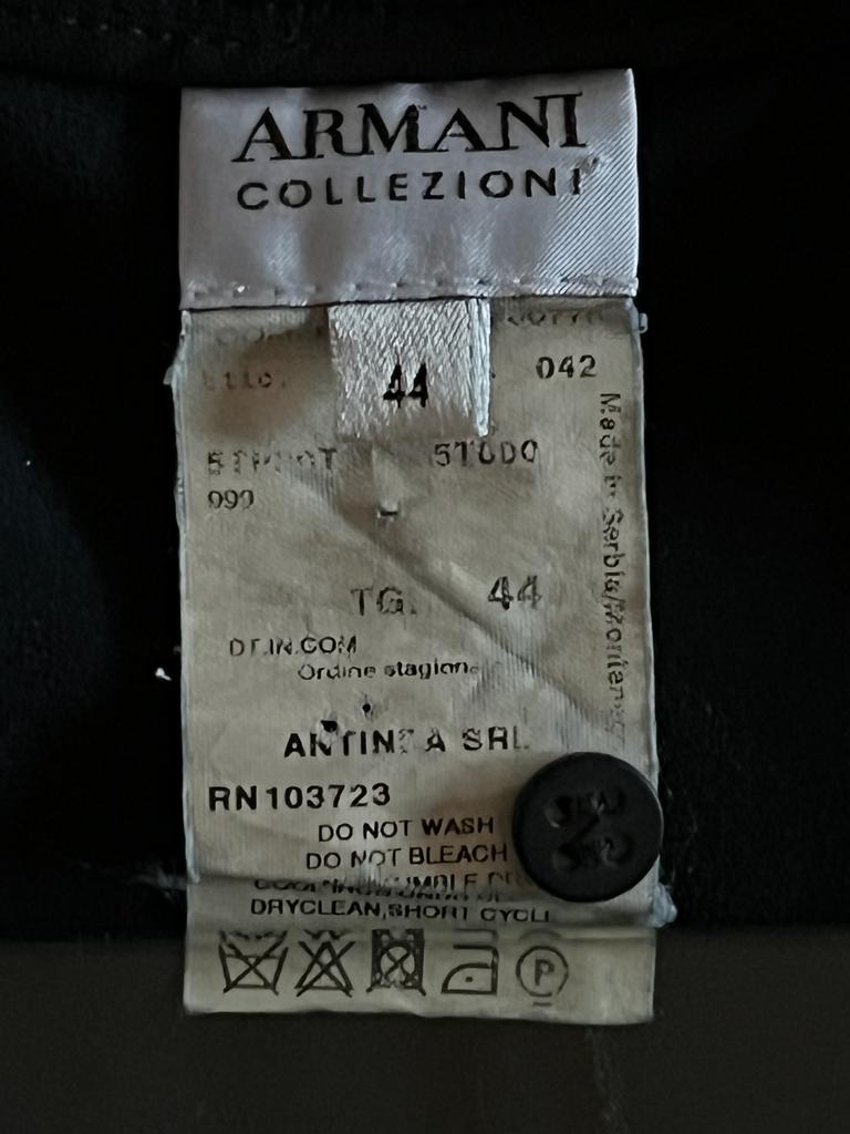Armani Collezioni  Black Trousers - Size Label