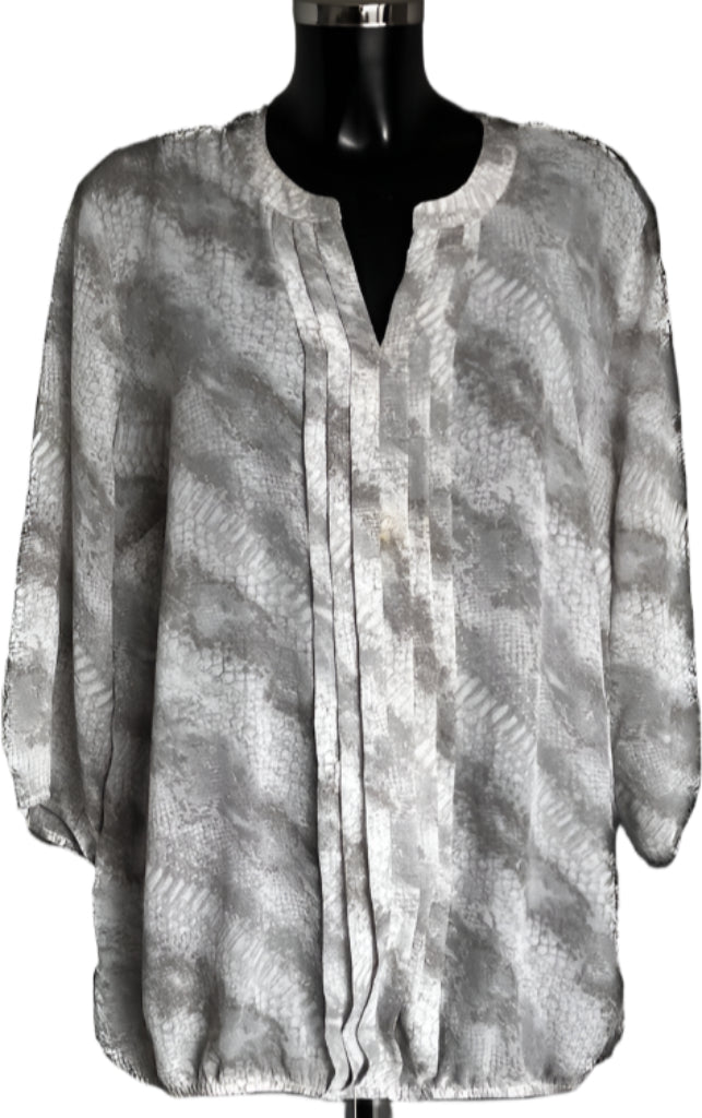 David Emanuel Grey & White Top - UK22