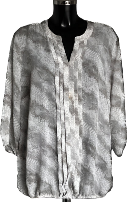 David Emanuel Grey & White Top - UK22