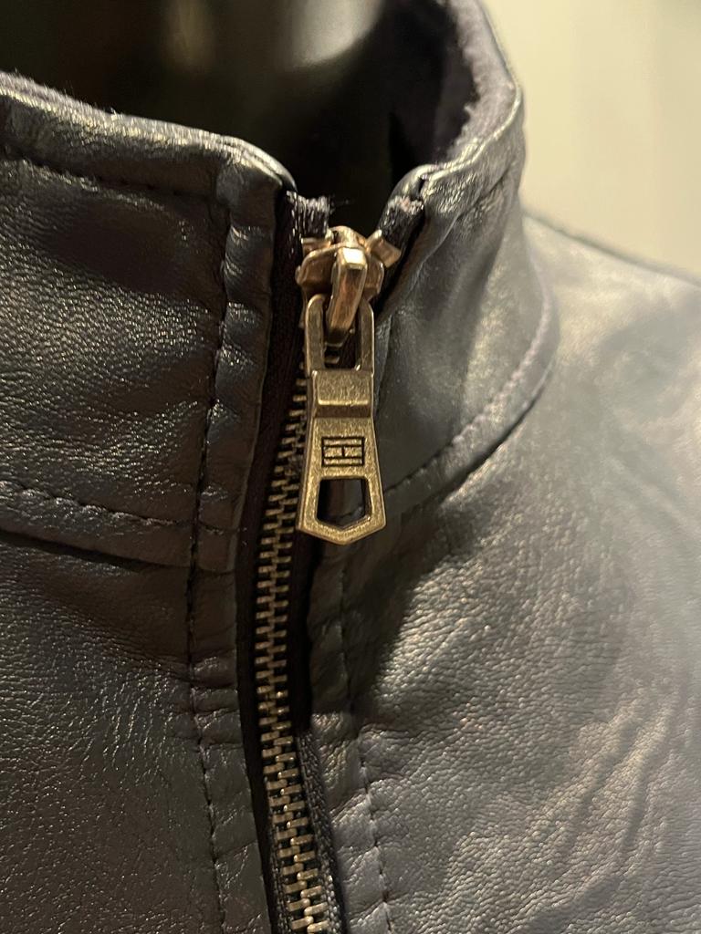 Tommy Hilfiger Navy Jacket  - Logo'd Zip