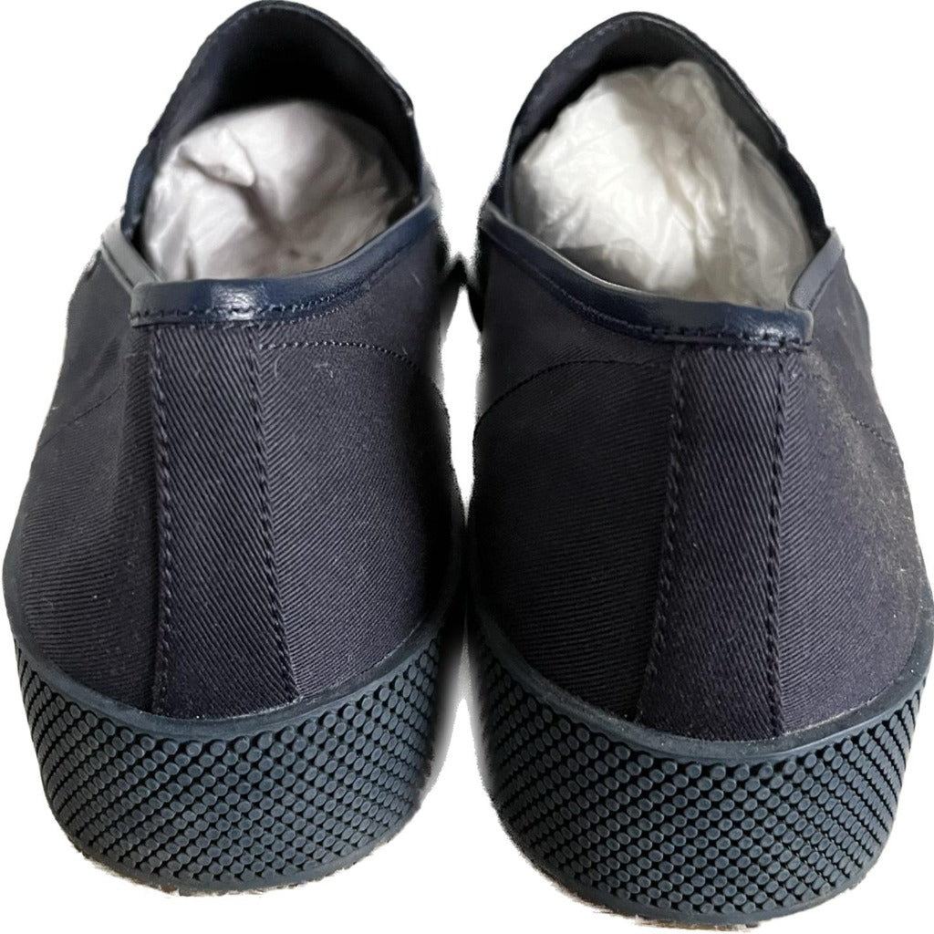 PRADA MILANO Navy Canvas Loafers - UK 8.5