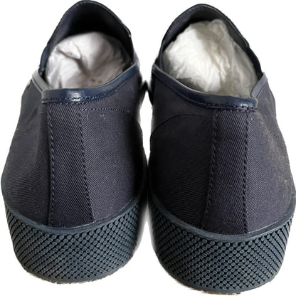 PRADA MILANO Navy Canvas Loafers - UK 8.5