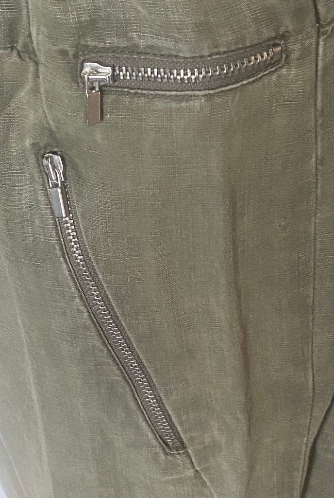 ZARA Khaki Trousers Size M - NEW with Tags