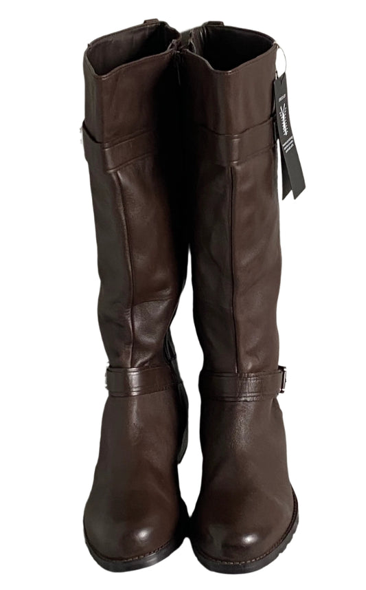 M & S Brown Leather Boots - UK7.5