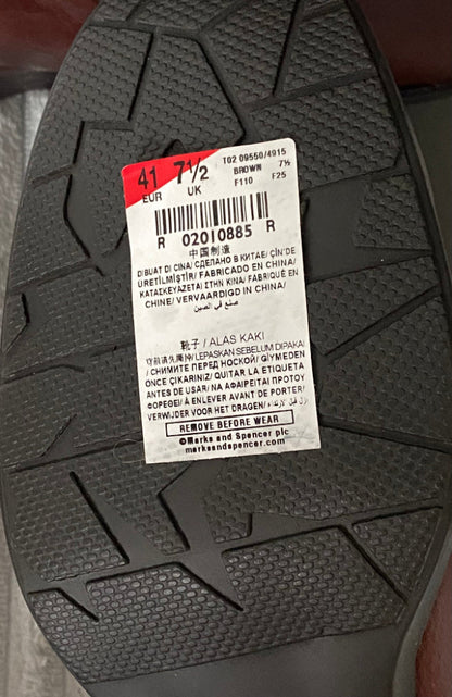 M&S Footglove Leather Boots - Label UK7.5