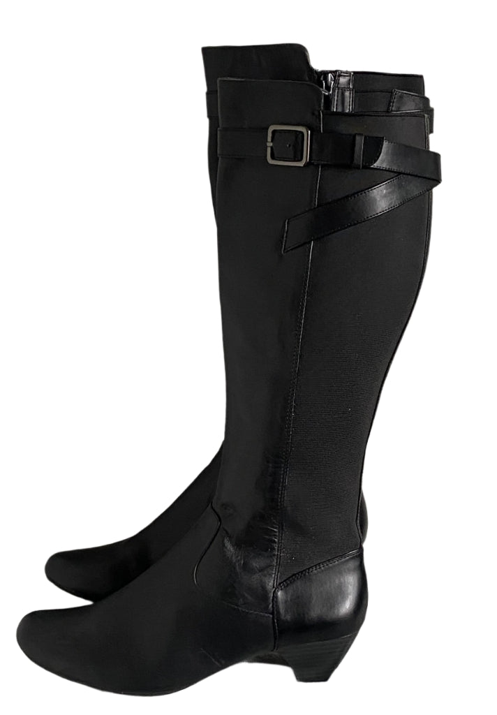 Clarks Black Leather Boots - Size UK6