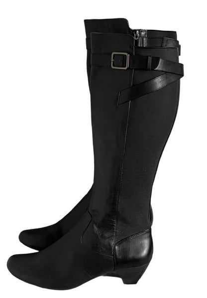 Clarks Black Leather Boots - Size UK6