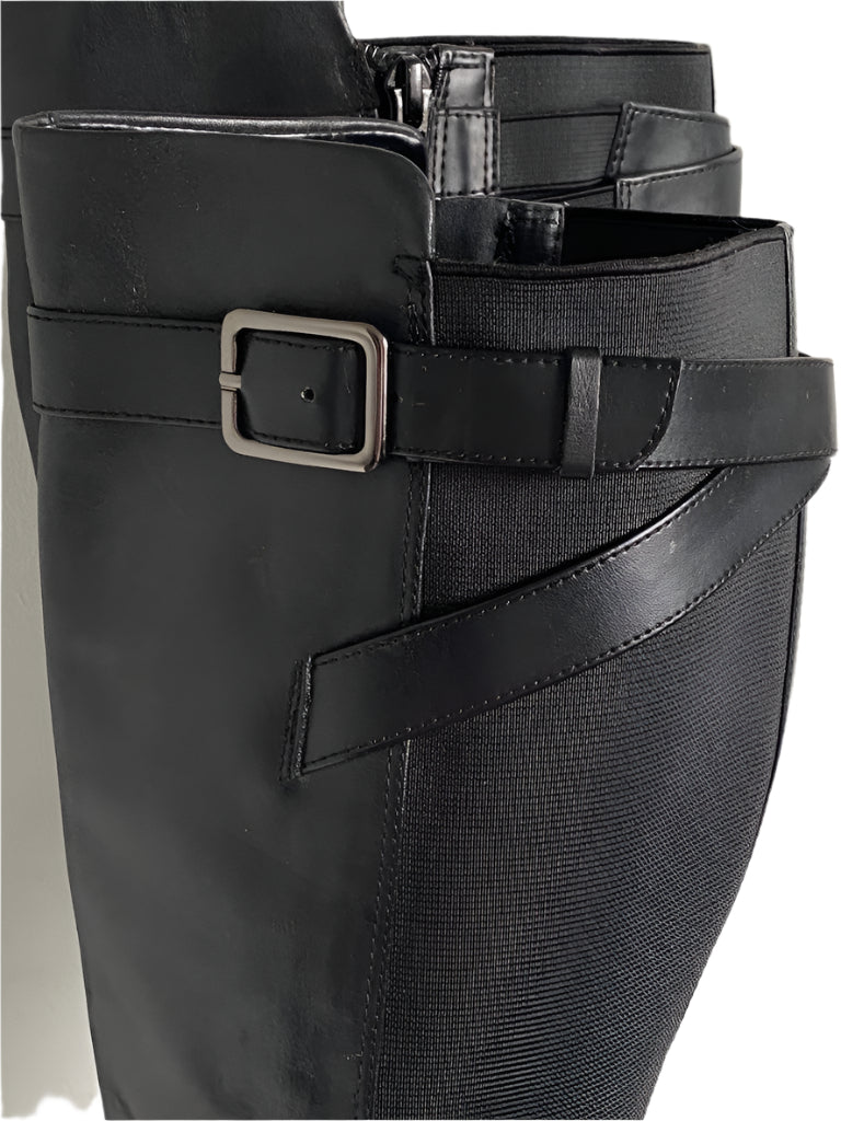 Clarks Black Leather Boots - Size UK6