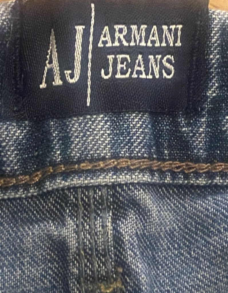 Armani Jeans Vintage Stonewash Jeans Label