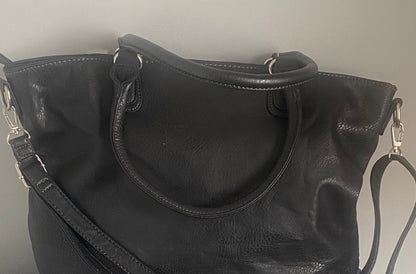 David Jones Black Leather Bag NEW