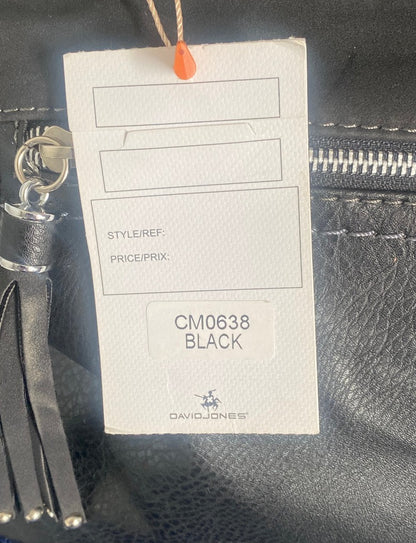 David Jones Black Leather Bag NEW