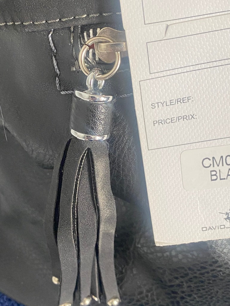 David Jones Black Leather Bag NEW