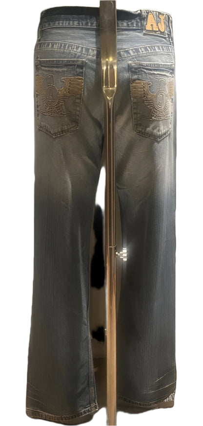 Armani Jeans Vintage Stonewash Jeans - Rear