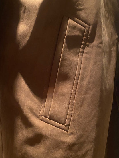 Hugo Boss Brown Moleskin Coat - Pocket
