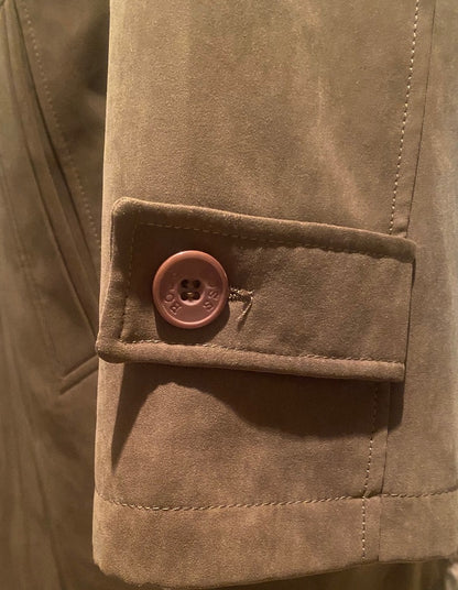 Hugo Boss Brown Moleskin Coat - Buttons