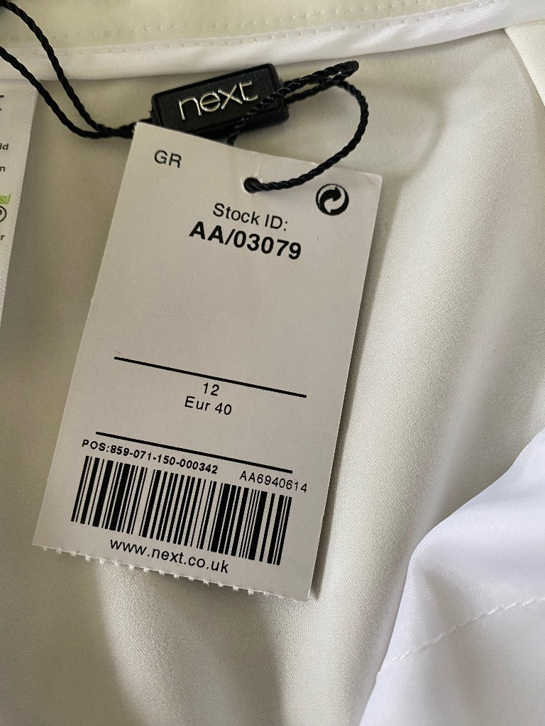 Next White Trousers - Size UK12 - Tags