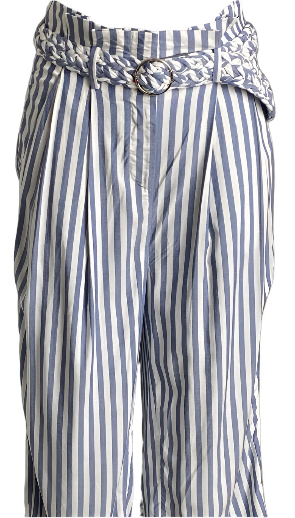 Ted Baker Blue/White Striped Trousers - UK8