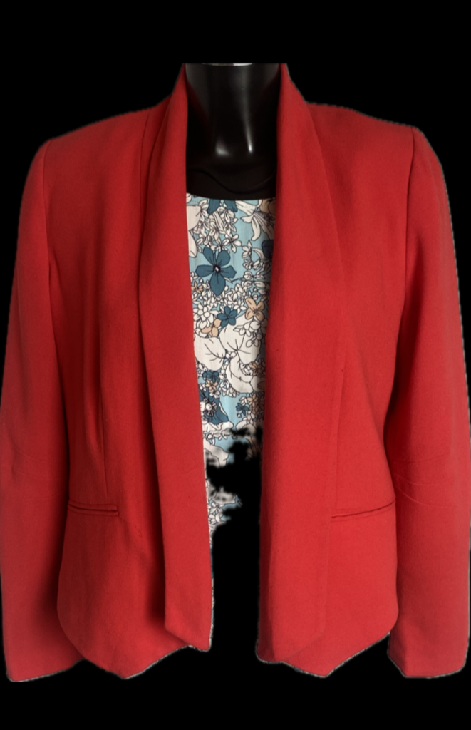 Calvin Klein Red Jacket - Size UK8 - Pre-loved