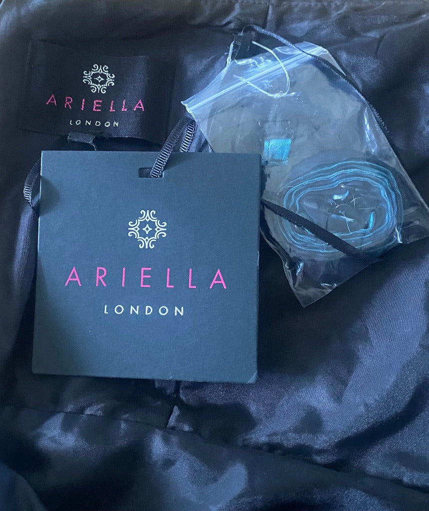ARIELLA Navy Turquoise Dress - UK18
