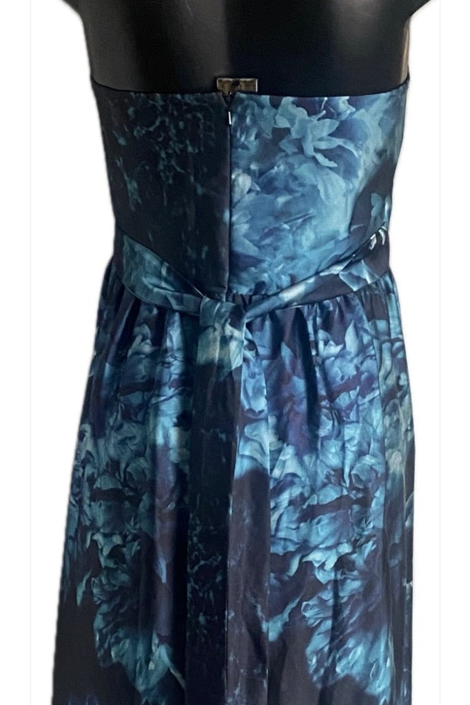 ARIELLA Navy Turquoise Dress - UK18