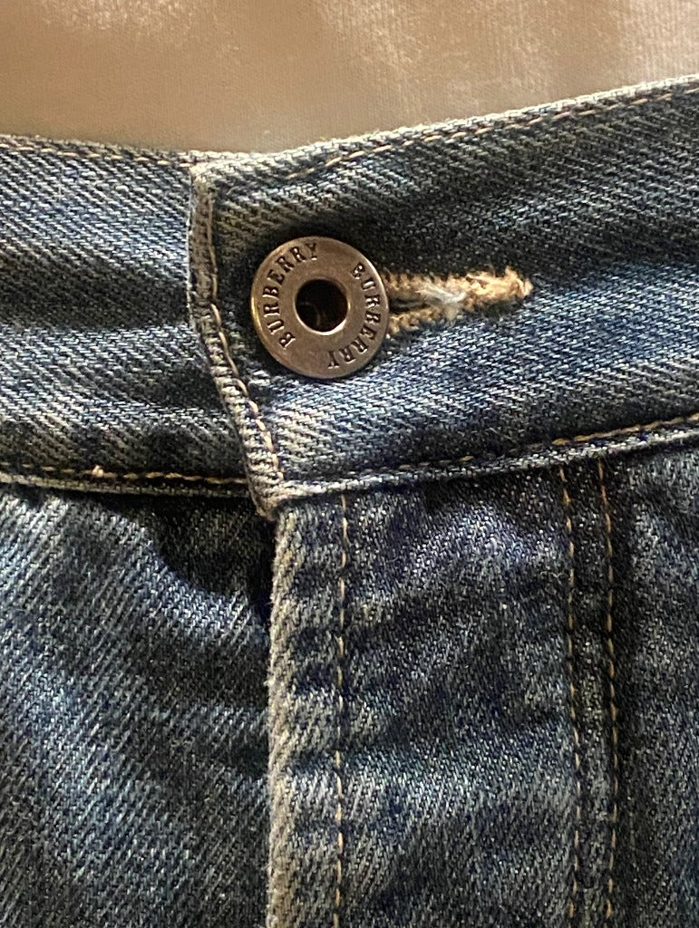 Vintage Styled Burberry Jeans - Button