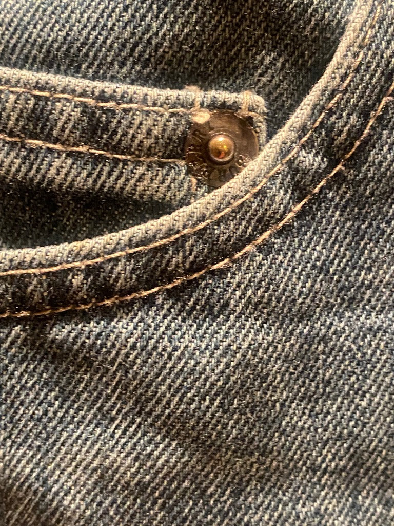 Vintage Styled Burberry Jeans - W34R - Rivet Detail
