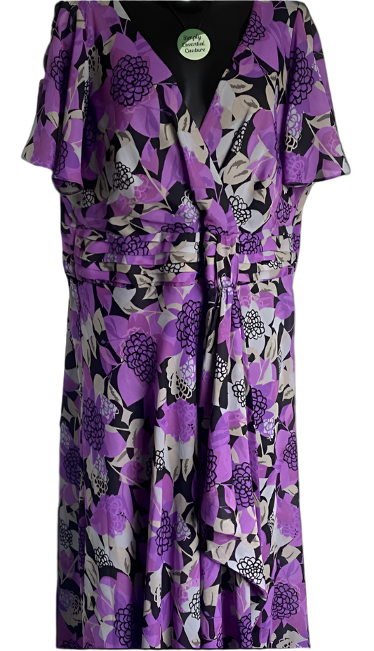 Joanna Hope Chiffon Dress -  UK24 - Pre-loved in Great Condition