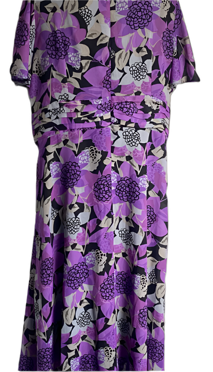 Joanna Hope Purple Chiffon Dress - UK24
