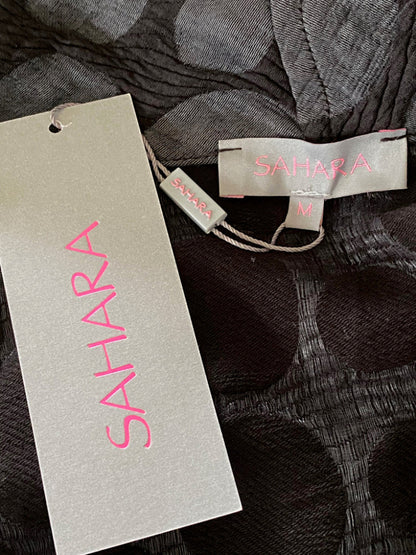 Sahara London Black Long Shirt - UK M