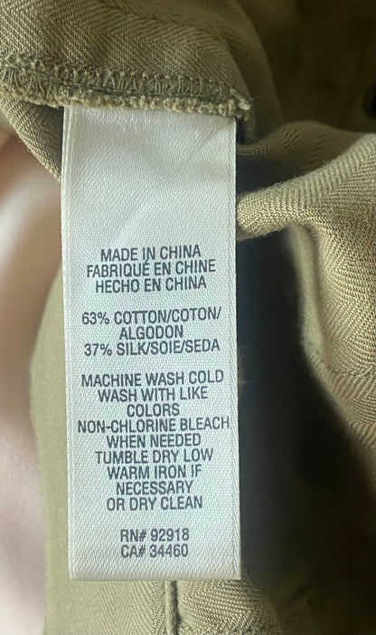 Juicy Couture Khaki Trousers - Silk Mix