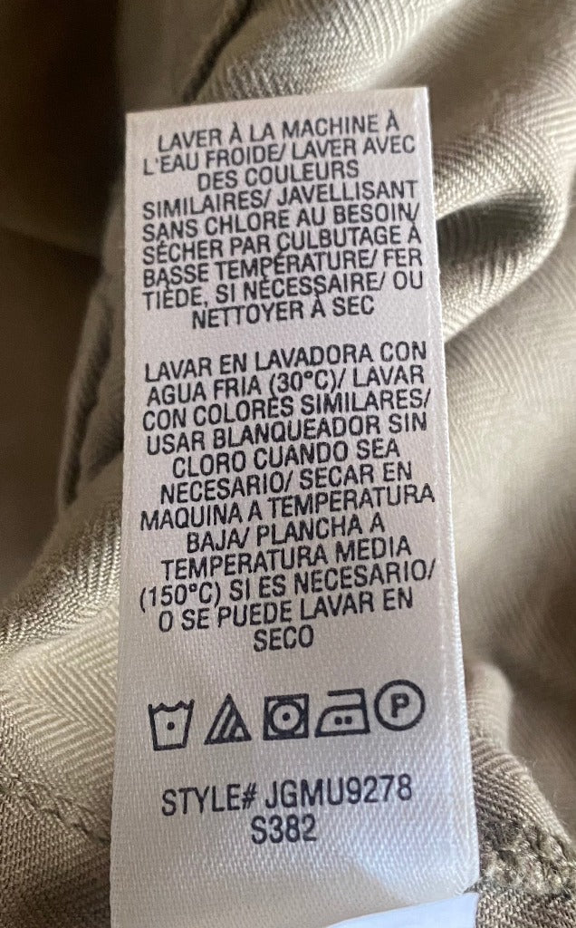 Juicy Couture Khaki Trousers - Wash Label