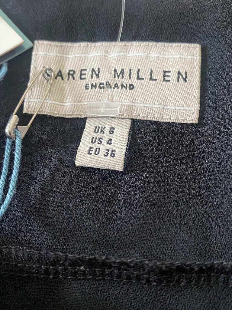 Karen Millen Vintage Black Dress - UK8