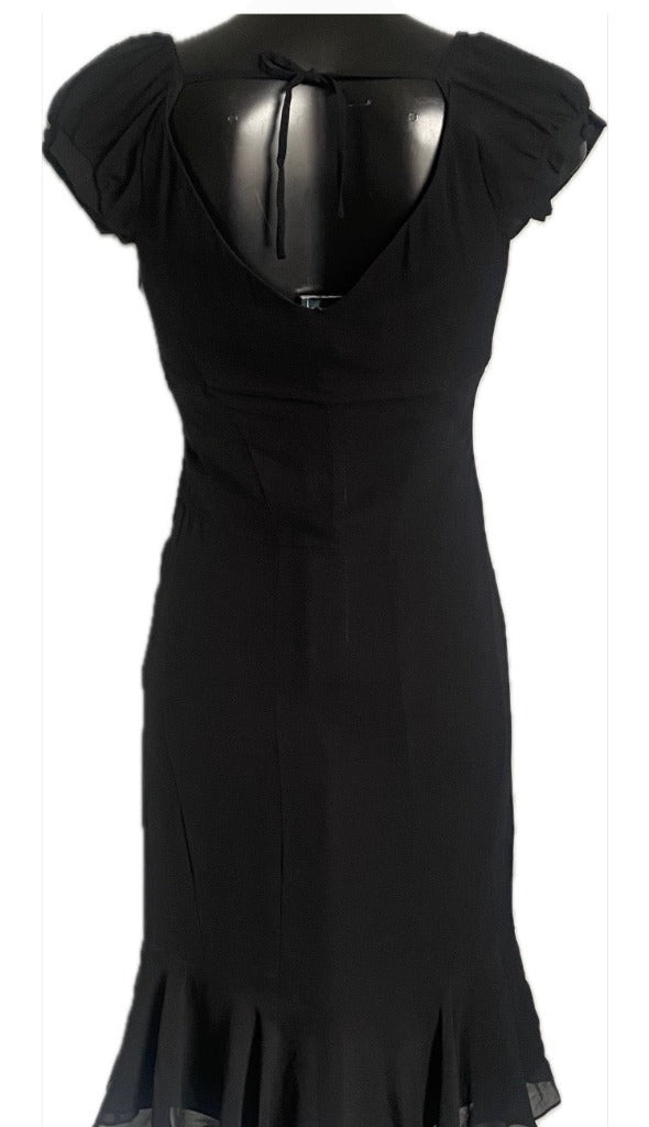 Karen Millen Vintage Black Dress - UK8