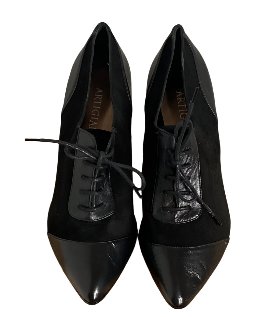 ARTIGIANO Black Leather Shoes - UK6