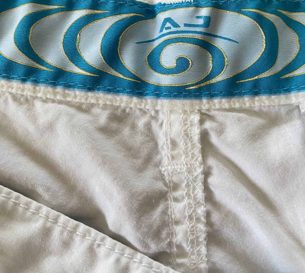 Armani Jeans White Cotton Shorts - Inside