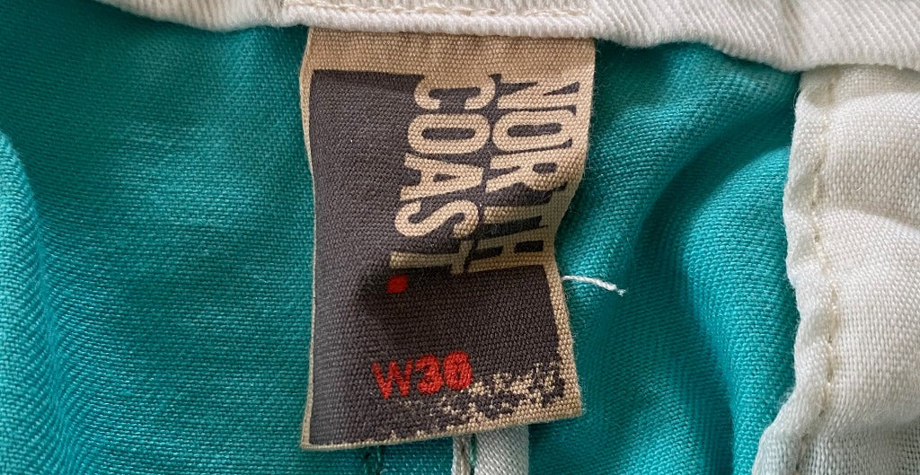 North Coast Mint Chino Shorts - Label