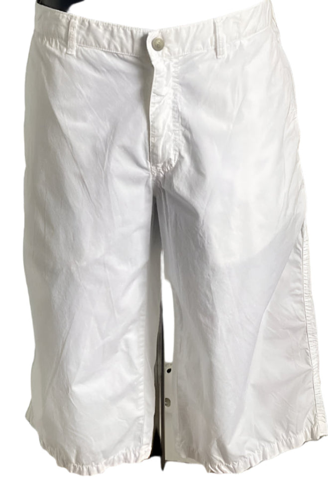 Armani Jeans White Cotton Shorts - Size W40 