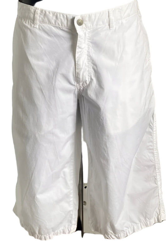 Armani Jeans White Cotton Shorts - Size W40 