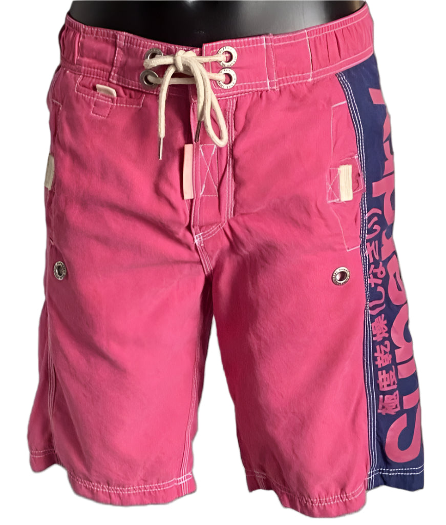 SUPERDRY Pink Swim Shorts - Size UK S