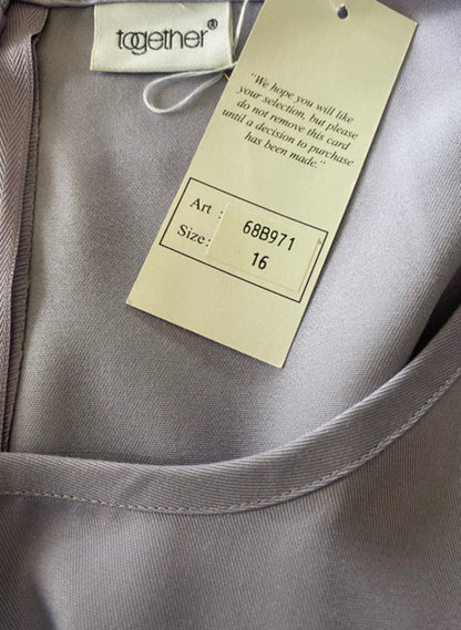 TOGETHER Lilac Maxi Dress - Size UK 16