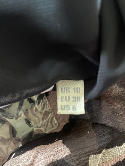 Whistles Pink & Brown Silk Dress -  UK8 - Pre-loved