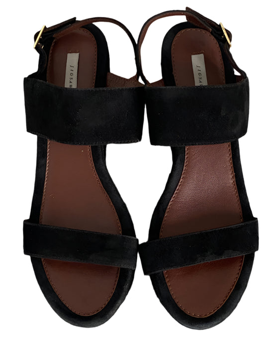 JIGSAW Black Suede Sandals - UK6