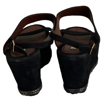 JIGSAW Black Suede Sandals - UK6