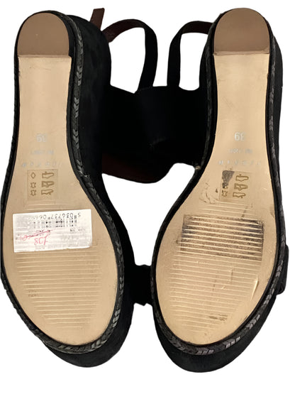 JIGSAW Black Suede Sandals - UK6