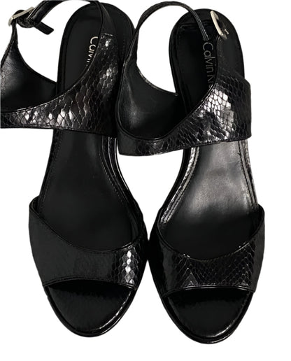 CALVIN KLEIN Black Sandals - UK5